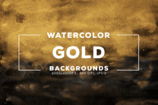 30 Gold Watercolor Backgrounds Review
