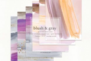 Abstract Watercolor Backdrops Strokes Textures