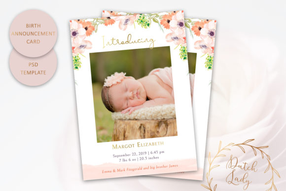Birth Announcement Card Template 8 Review