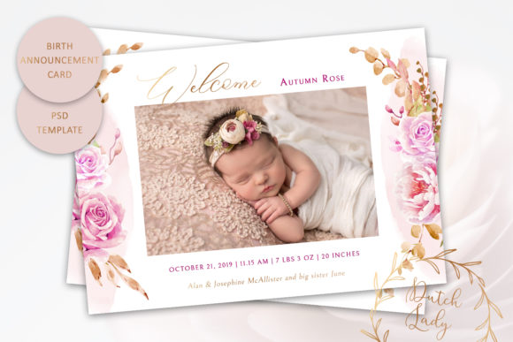 Birth Announcement Card Template 9 Review