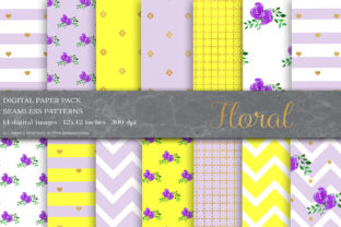 Floral Digital Papers: Shabby Chic Patterns