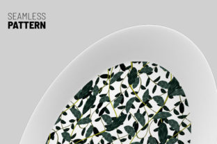 Flower and Branches Seamless Design Patterns