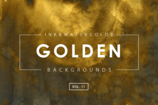 Golden Ink Watercolor Backgrounds 11 Review