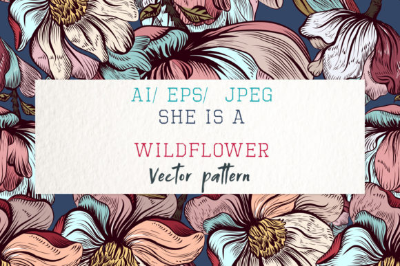 Magnolia Botanical Pattern Retro Style Review