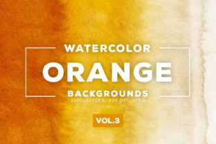 Orange Watercolor Backgrounds 3 Review