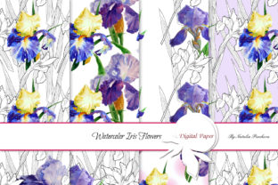 Patters with Watercolor Irises Patterns Review