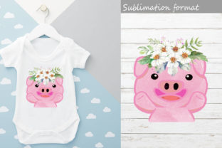 Pig Watercolor Transparent for Crafts