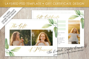 PSD Photo Gift Certificate Card Template Review