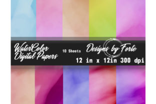 Review: 10 Watercolor Digital Papers 12
