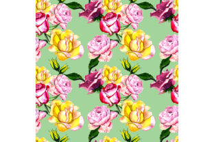 Seamless Pattern Roses for Local Branding