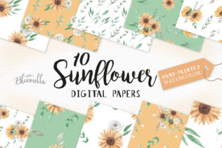 Sunflower Watercolor Seamless Patterns Review