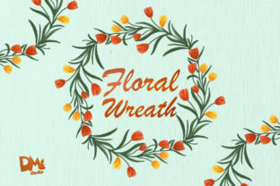 Sunshine Tulip Flower Wreath for Crafts