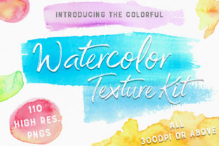 The Colourful Watercolour Kit Textures