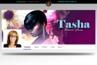 Watercolor Facebook Timeline Template & Web Elements
