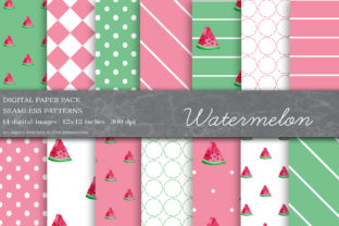 Watermelon Digital Papers, Fruit Pattern Review