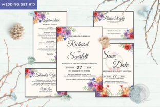 Wedding Invitation Set 10 Floral Style Review